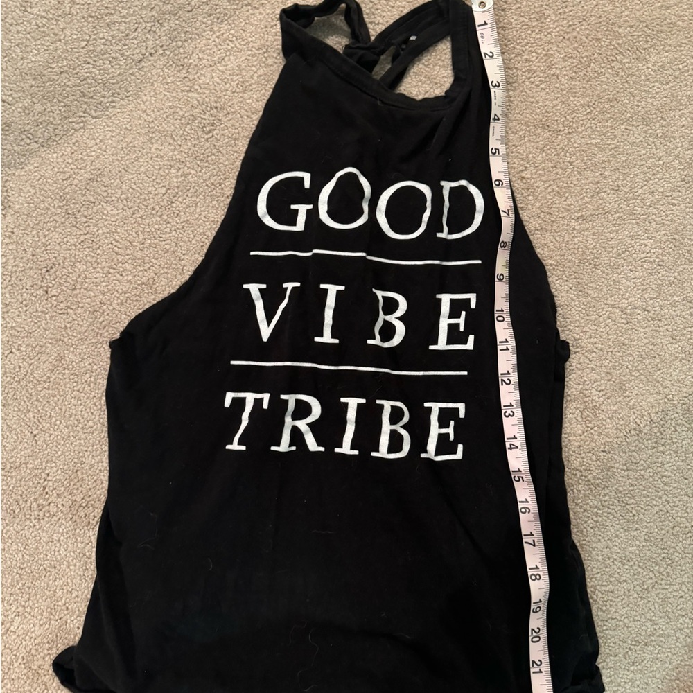 Black Graphic Tank Top - Good Vibe Tribe